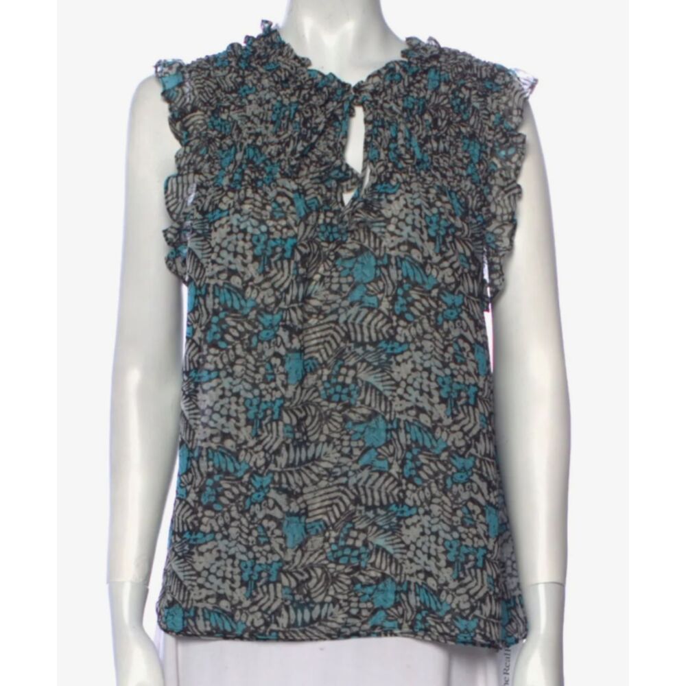 Misa Los Angeles Ruffle Blouse - Size L